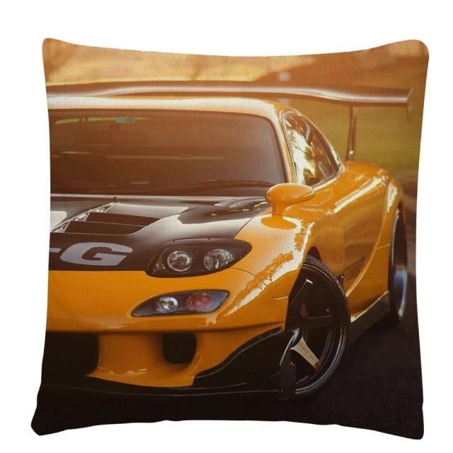 JDM Sports Car half side cushion cover 45 x 45cm - over 20 styles!