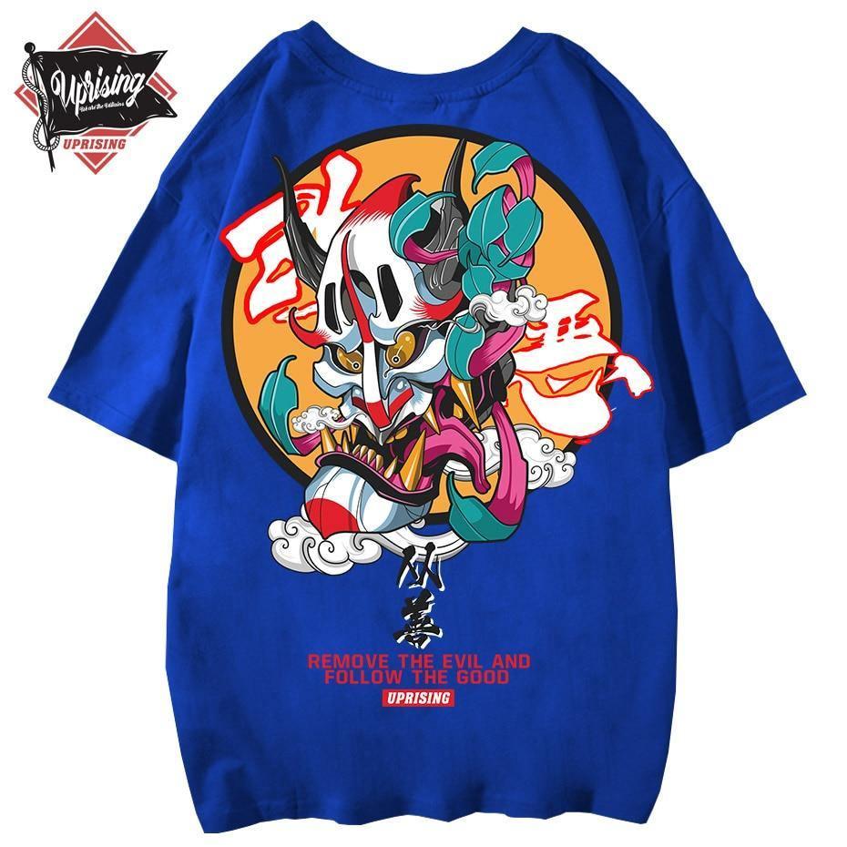 JDM streetwear Demon Mask "Remove the Evil" t-shirt