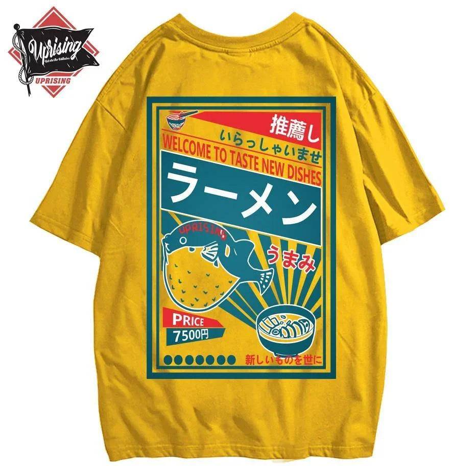 JDM Streetwear Puffer Fish Ramen T-Shirt