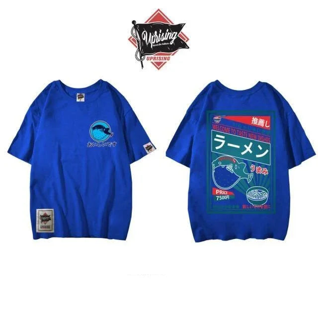 JDM Streetwear Puffer Fish Ramen T-Shirt
