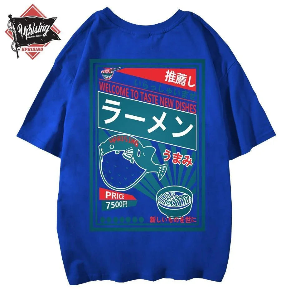 JDM Streetwear Puffer Fish Ramen T-Shirt