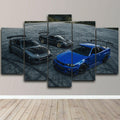 JDM Triple Threat - NSX, Skyline, Supra 5 piece Wall Art
