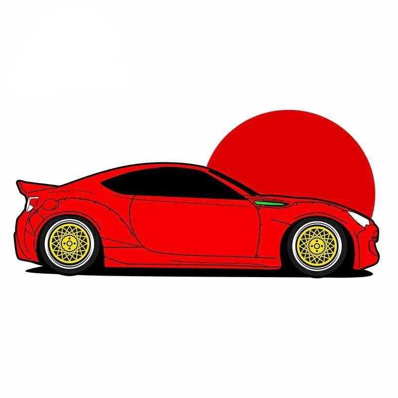 Large 13cm x 11.3cm JDM vinyl stickers