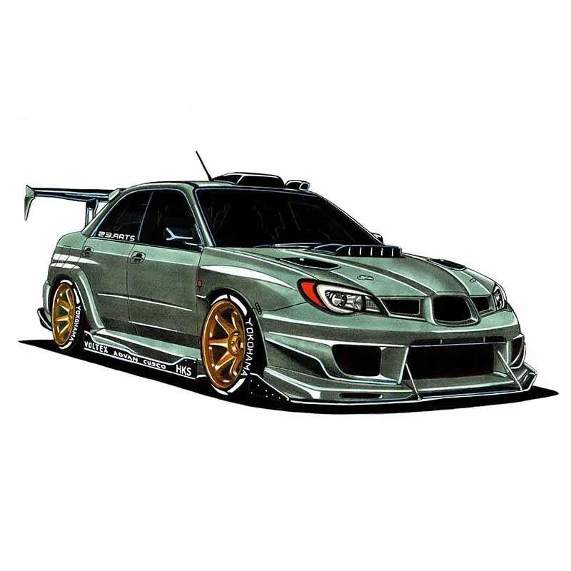 Large 13cm x 11.3cm JDM vinyl stickers