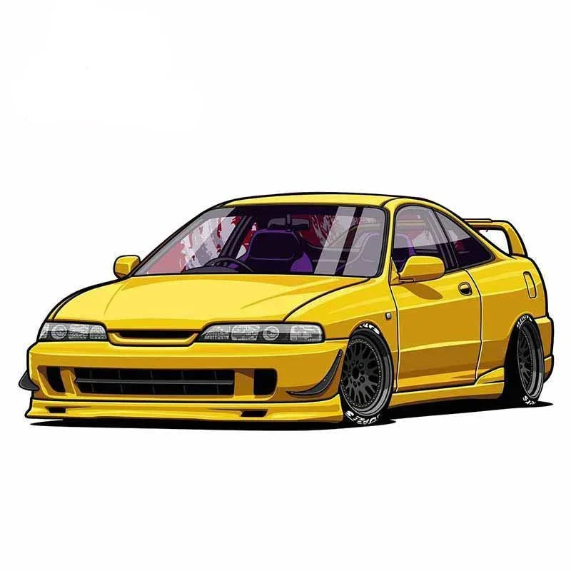 Large 13cm x 11.3cm JDM vinyl stickers