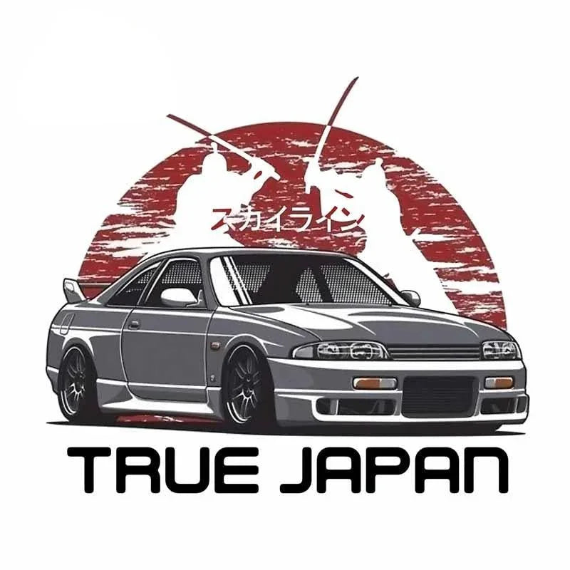 Large 13cm x 11.3cm JDM vinyl stickers