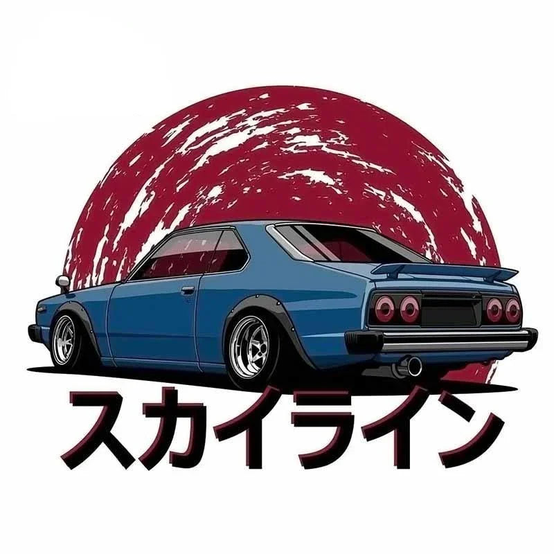 Large 13cm x 11.3cm JDM vinyl stickers