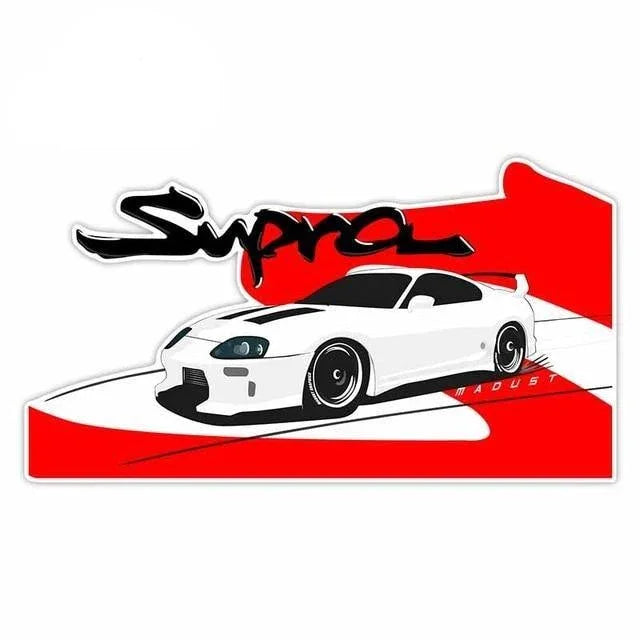 Large 13cm x 11.3cm JDM vinyl stickers