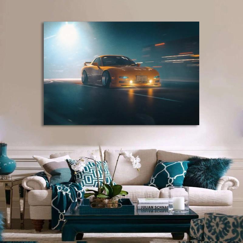 Mazda FD3S RX7 canvas wall art