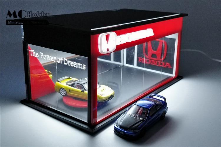 MC Hobby 1:64  Honda & RWB showrooms / garage with LED lighting