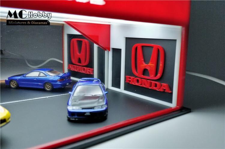 MC Hobby 1:64  Honda & RWB showrooms / garage with LED lighting
