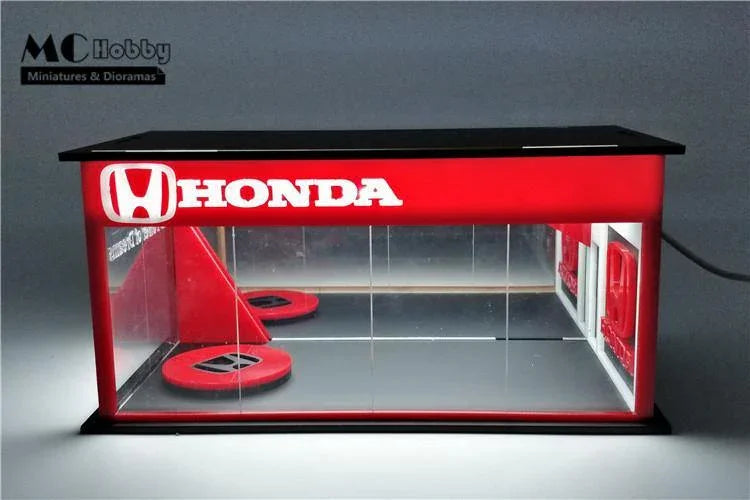 MC Hobby 1:64  Honda & RWB showrooms / garage with LED lighting