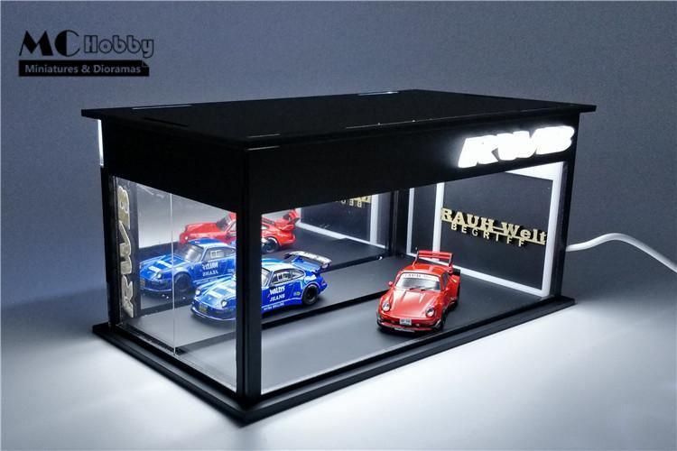 MC Hobby 1:64  Honda & RWB showrooms / garage with LED lighting