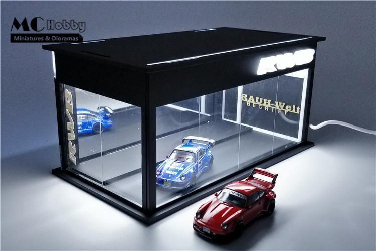 MC Hobby 1:64  Honda & RWB showrooms / garage with LED lighting
