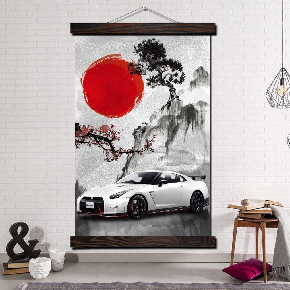 Nissan R35 GTR hanging wall art