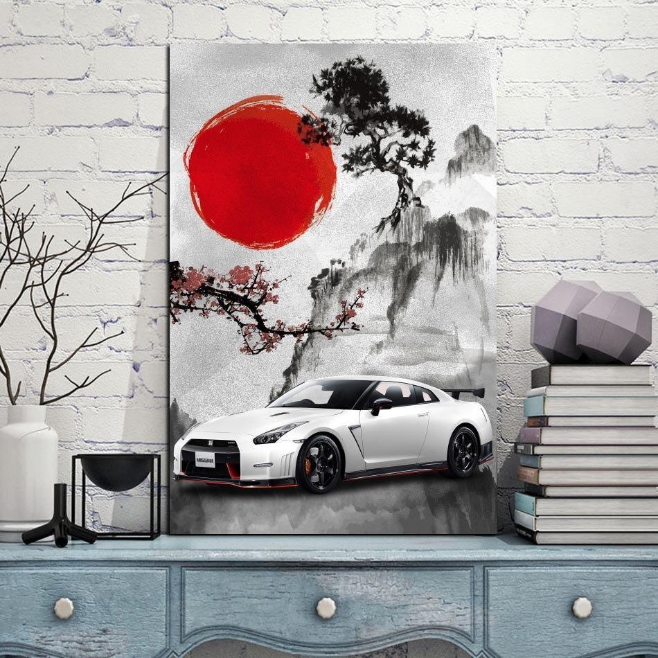 Nissan R35 GTR hanging wall art