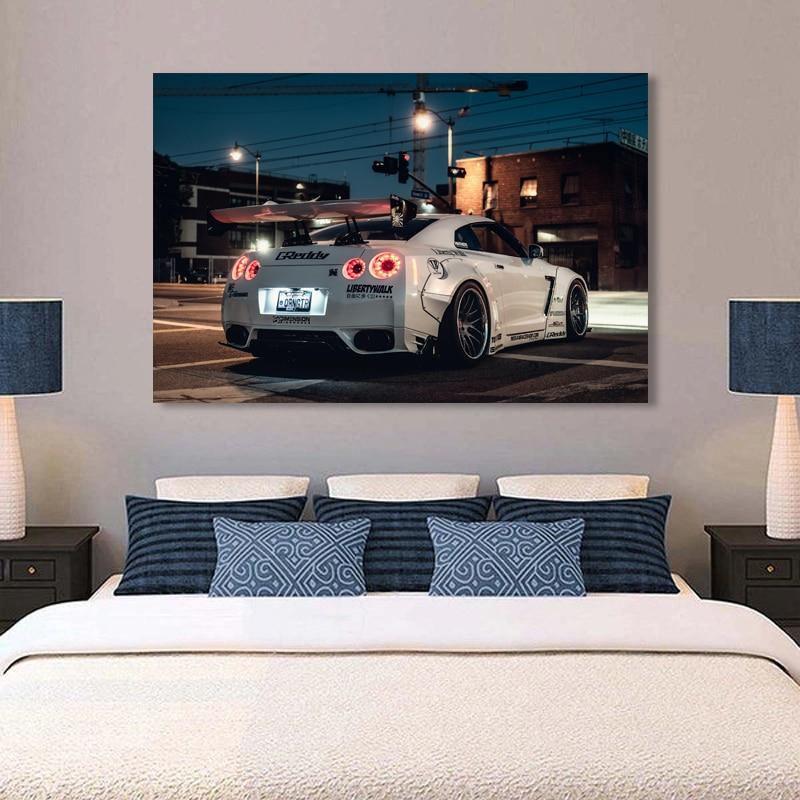 Nissan R35 GTR Liberty Walk canvas wall art