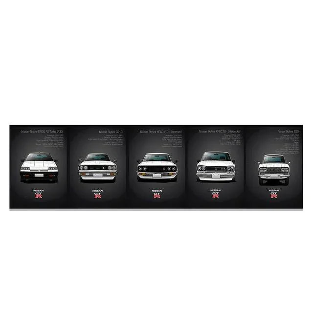 Nissan Skyline GTR Heritage wall art