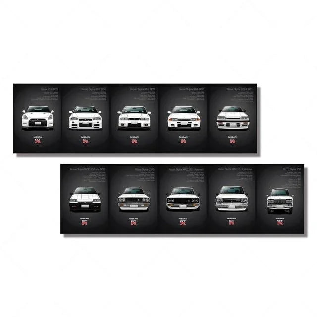 Nissan Skyline GTR Heritage wall art