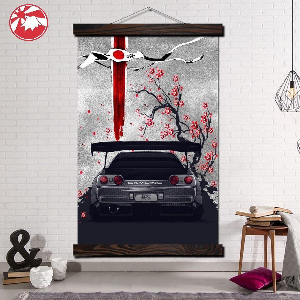 Nissan Skyline R32 GTR hanging wall art