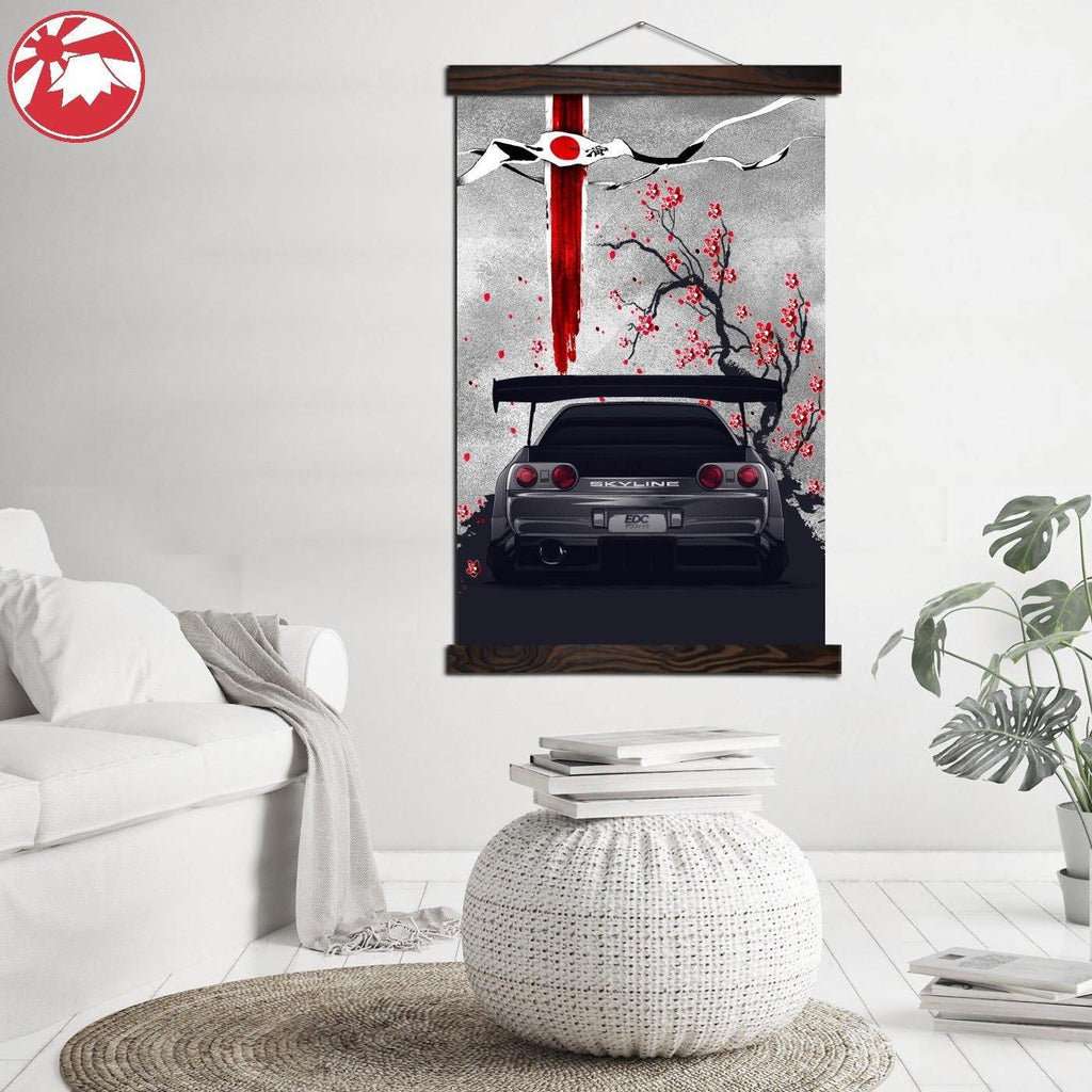 Nissan Skyline R32 GTR hanging wall art