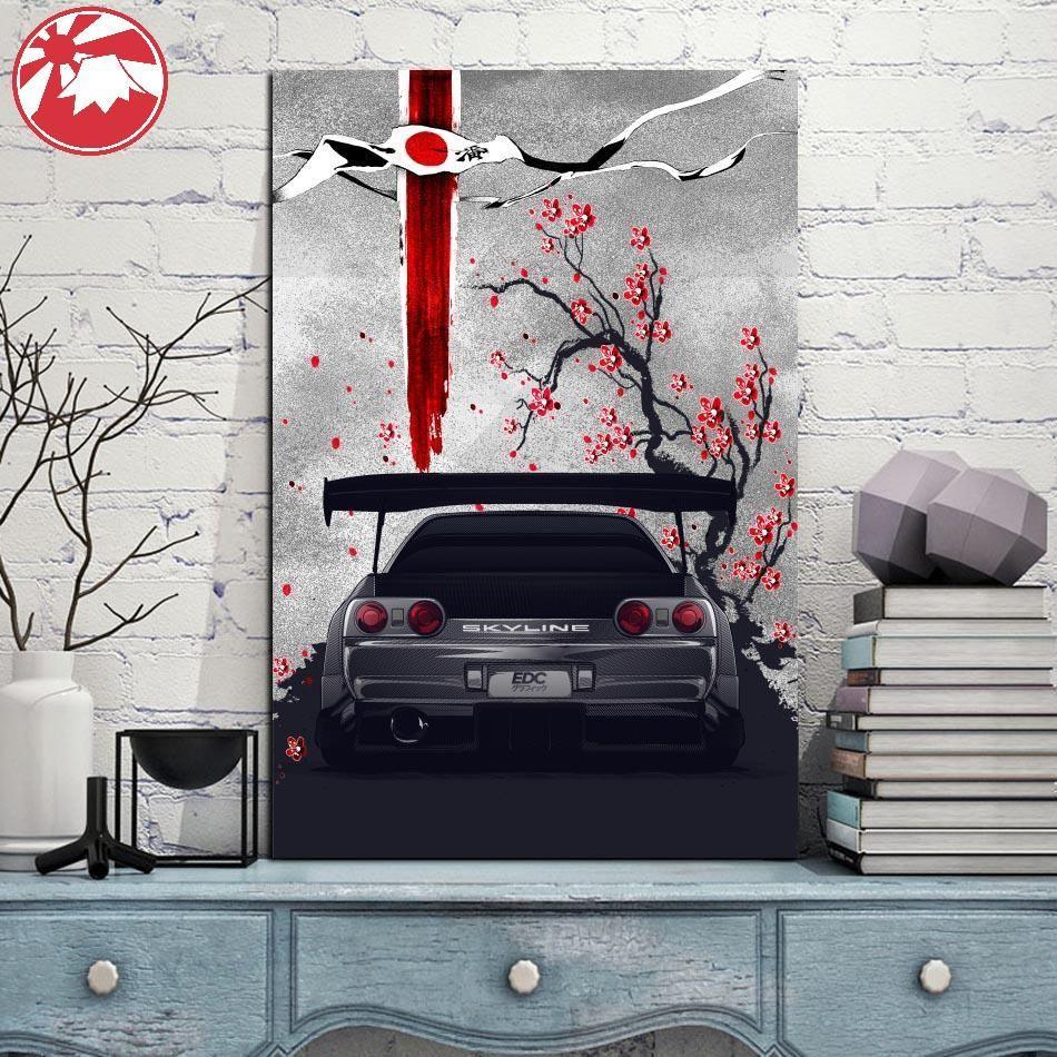 Nissan Skyline R32 GTR hanging wall art