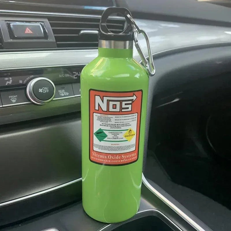 NOS style insulated drink bottle 500ml capacity - 6 colors!