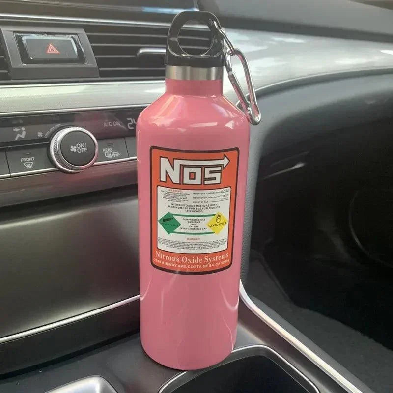 NOS style insulated drink bottle 500ml capacity - 6 colors!