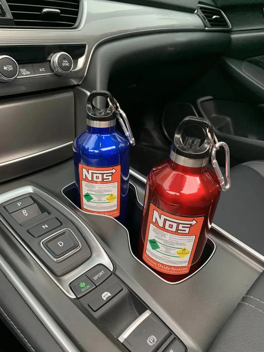 NOS style insulated drink bottle 500ml capacity - 6 colors!