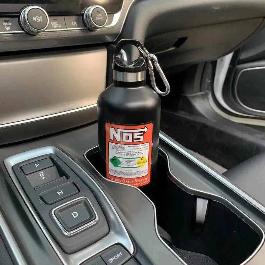 NOS style insulated drink bottle 500ml capacity - 6 colors!
