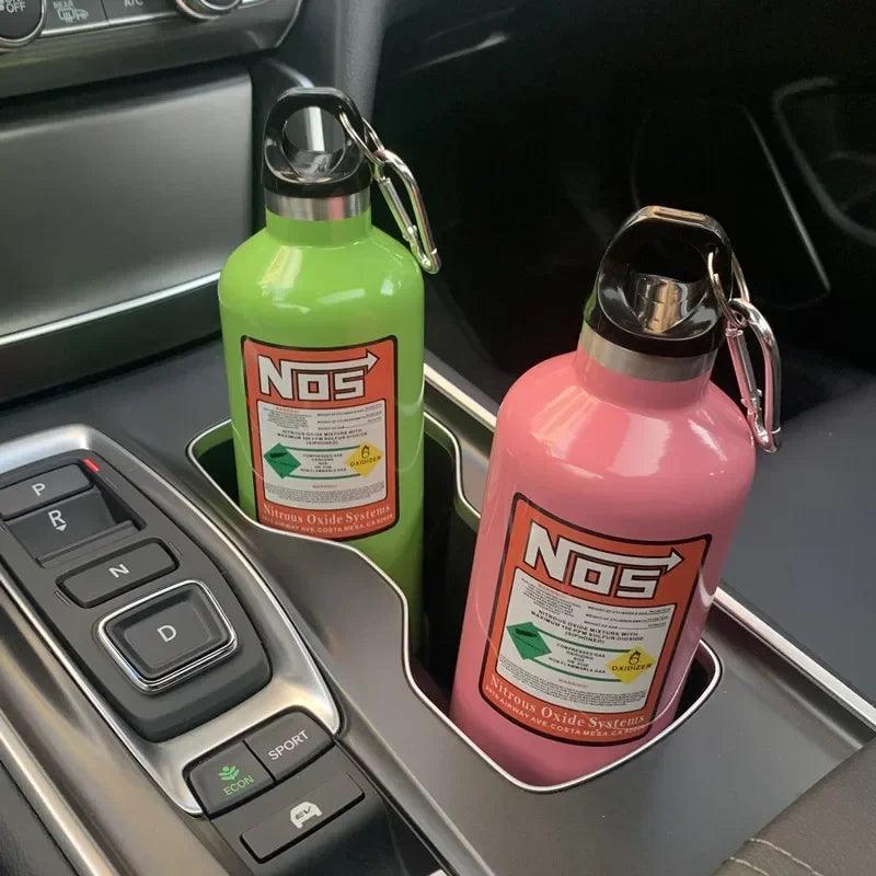 NOS style insulated drink bottle 500ml capacity - 6 colors!