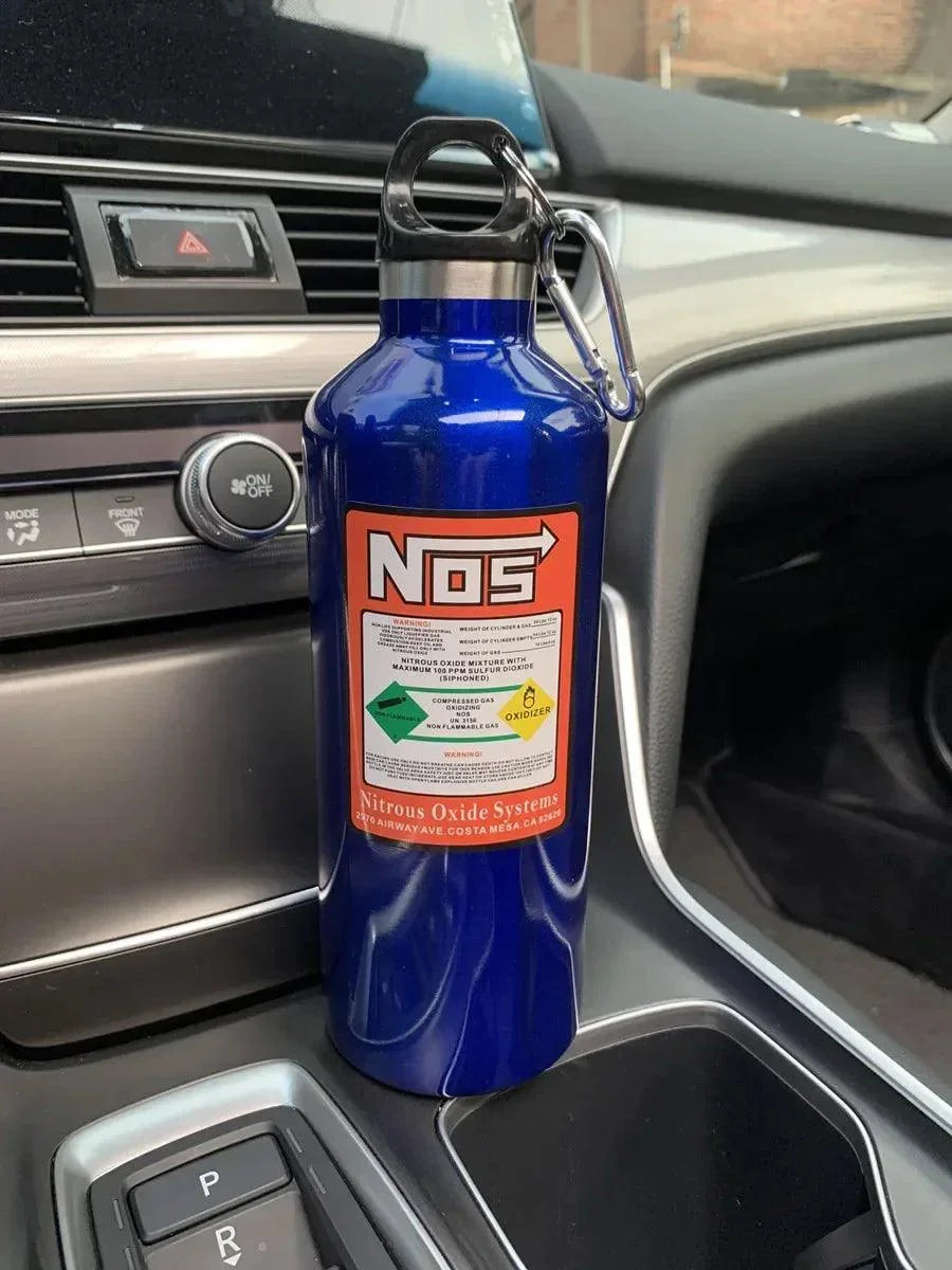 NOS style insulated drink bottle 500ml capacity - 6 colors!