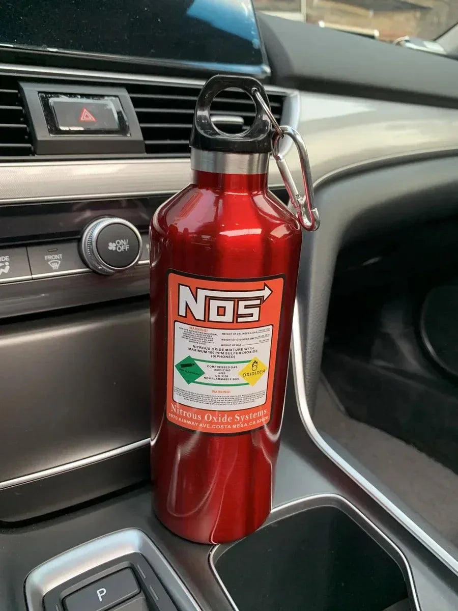 NOS style insulated drink bottle 500ml capacity - 6 colors!