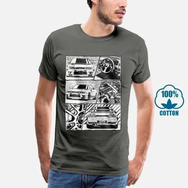 R33 GTR Manga Style T-shirt