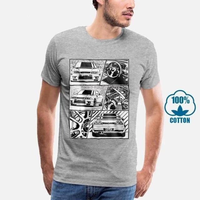 R33 GTR Manga Style T-shirt