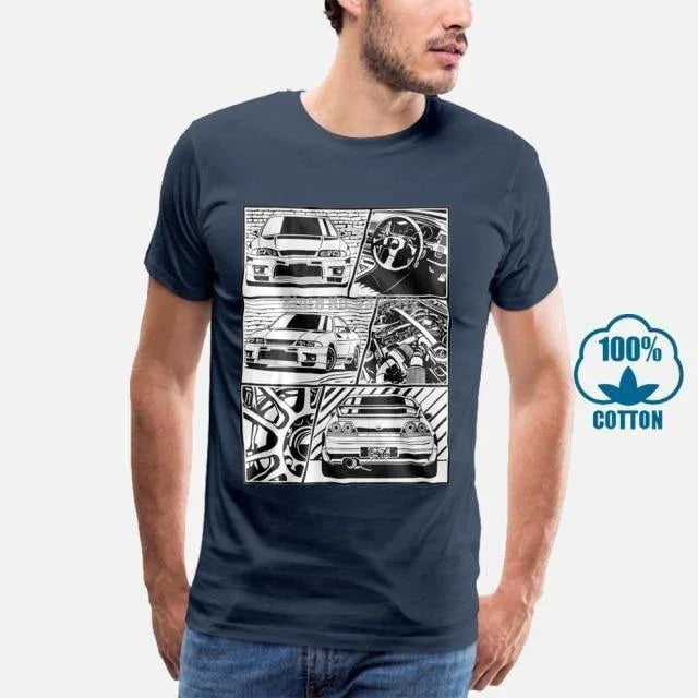R33 GTR Manga Style T-shirt