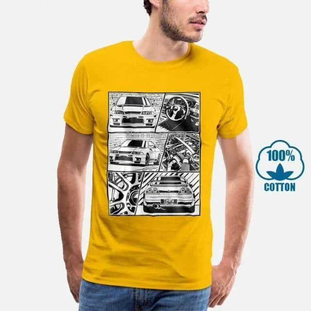 R33 GTR Manga Style T-shirt