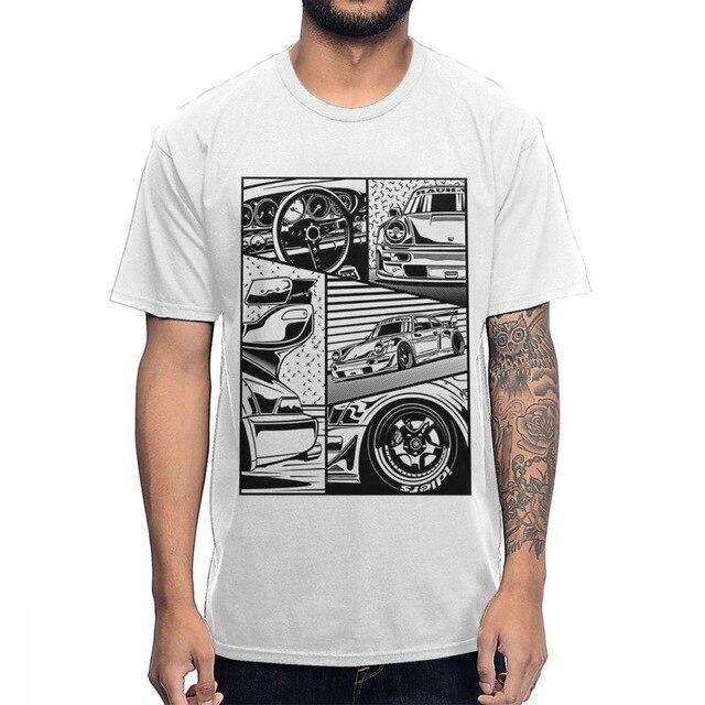 RWB Porsche manga style T-shirt