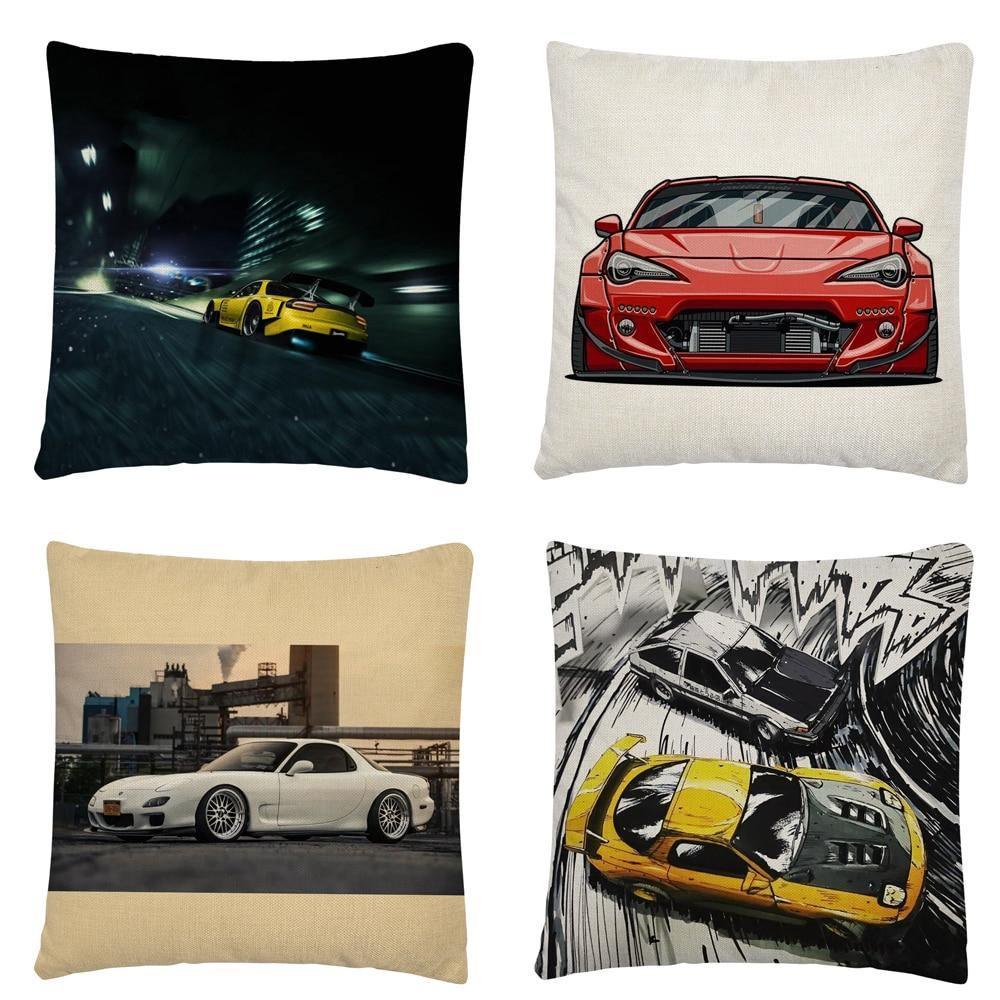 RX7, BRZ & GT86 linen cushion covers - 45X45cm