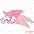 Cherry blossom peeking Sonic (monochromatic Pink)