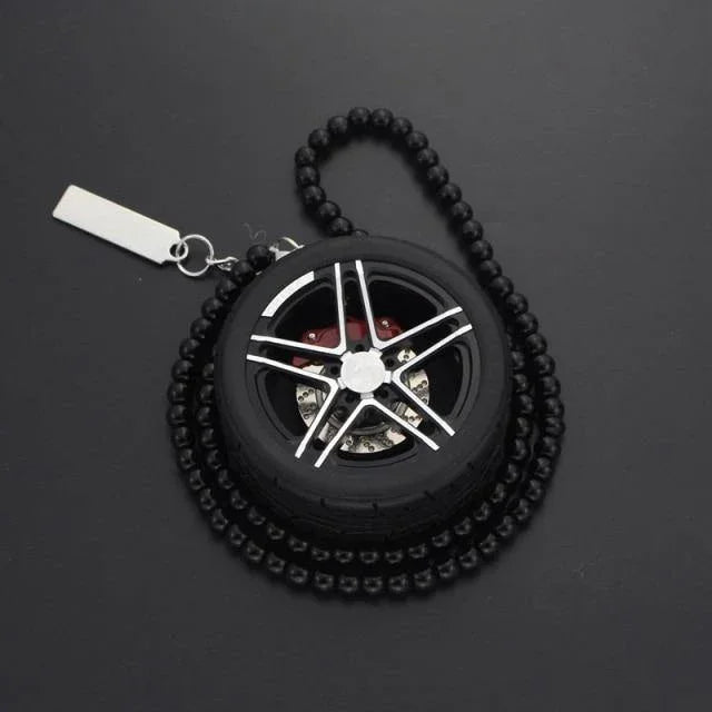 TE37 & JDM Wheel keychain / rearview mirror ornament