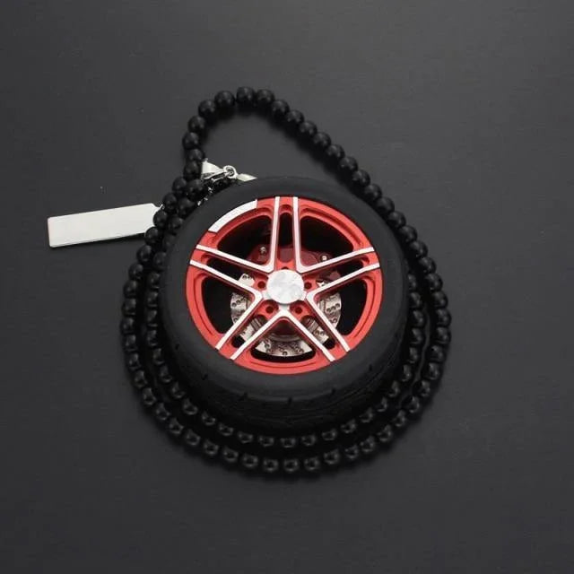 TE37 & JDM Wheel keychain / rearview mirror ornament