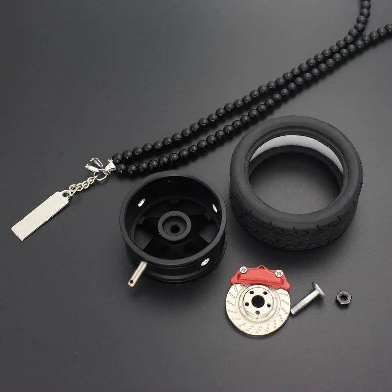 TE37 & JDM Wheel keychain / rearview mirror ornament