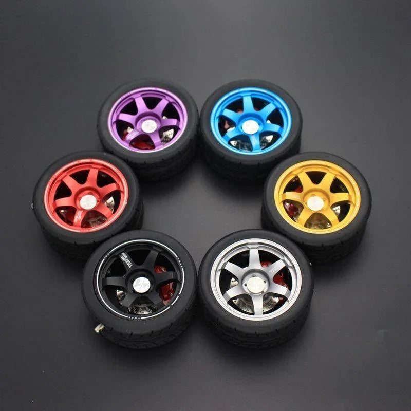 TE37 & JDM Wheel keychain / rearview mirror ornament