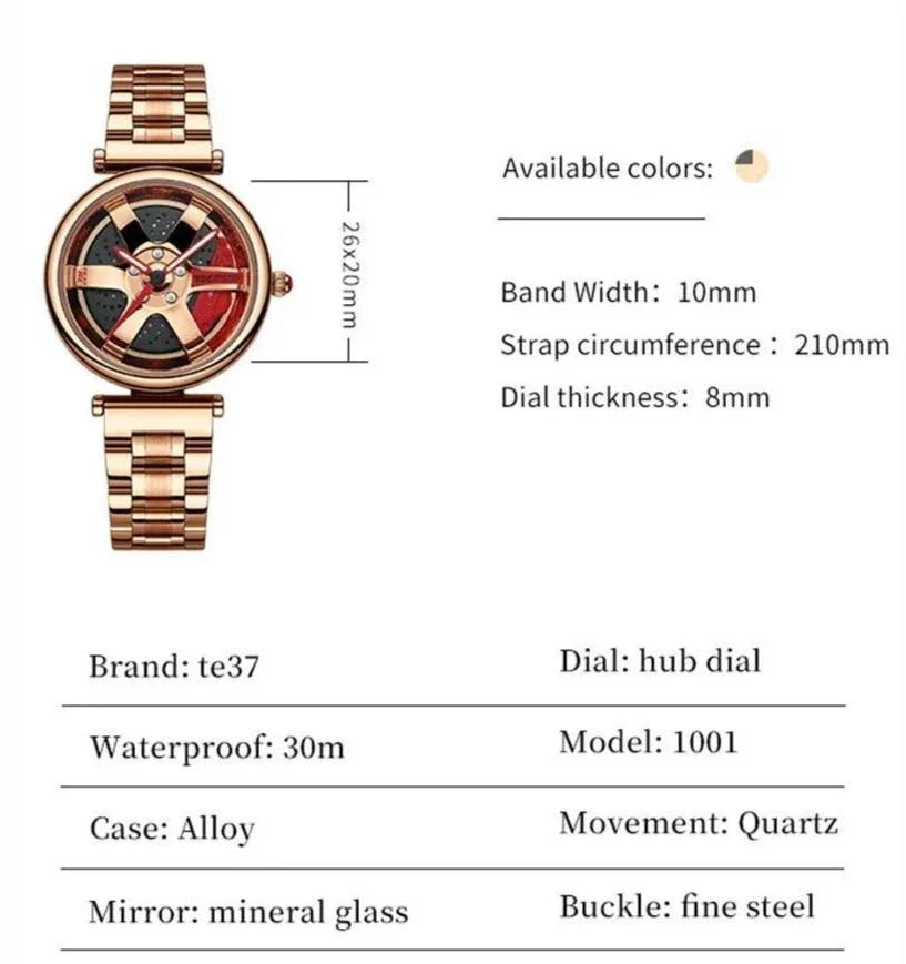 TE37 style ladies watch