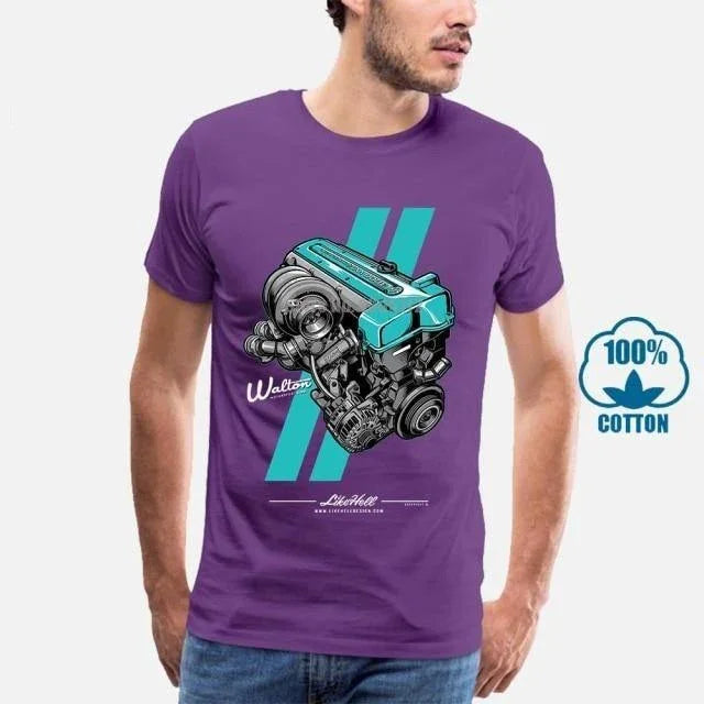 Toyota 2JZ engine 100% cotton T-shirt -9 colors!