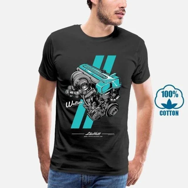Toyota 2JZ engine 100% cotton T-shirt -9 colors!