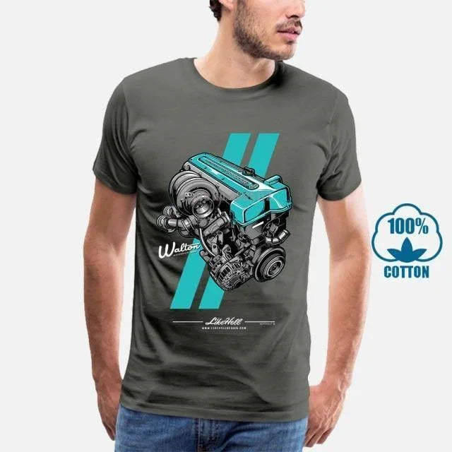 Toyota 2JZ engine 100% cotton T-shirt -9 colors!
