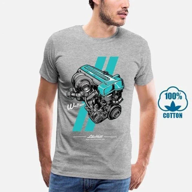 Toyota 2JZ engine 100% cotton T-shirt -9 colors!