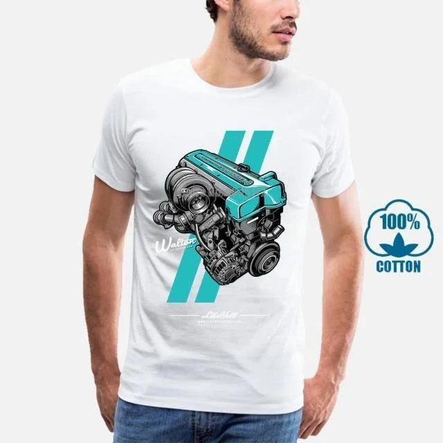 Toyota 2JZ engine 100% cotton T-shirt -9 colors!
